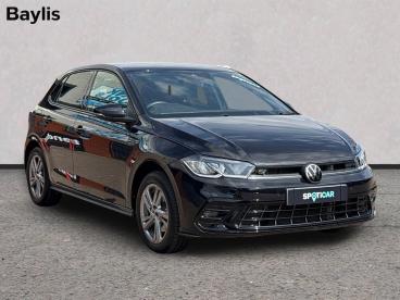 SPOTICAR Volkswagen Polo 1.0 Tsi R-line Dsg Euro 6 (s/s) 5dr Used Car - City Car Petrol Black - Worcester - 1200635584_1