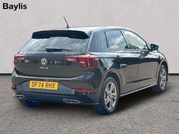 SPOTICAR Volkswagen Polo 1.0 Tsi R-line Dsg Euro 6 (s/s) 5dr Used Car - City Car Petrol Black - Worcester - 1200635584_2