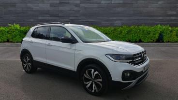 SPOTICAR Volkswagen T-cross 1.0 Tsi Black Edition Euro 6 (s/s) 5dr Used Car - Suv Petrol White - Telford - 1200544011_1