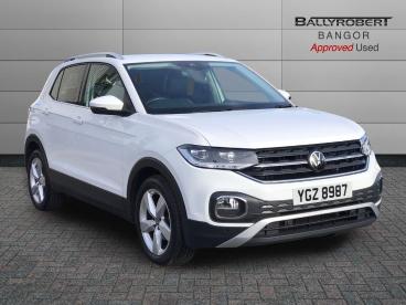 SPOTICAR Volkswagen T-cross 1.0 Tsi Sel Dsg Euro 6 (s/s) 5dr Used Car - Suv Petrol White - Bangor - 1200590580_1