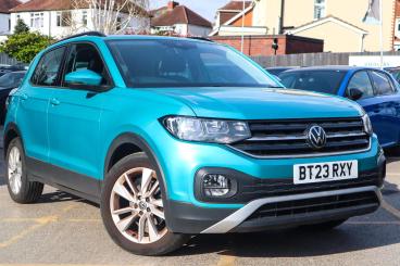 SPOTICAR Volkswagen T-cross 1.0 Tsi Se Euro 6 (s/s) 5dr Used Car - Suv Petrol Blue - Stourbridge - 1200591928_1