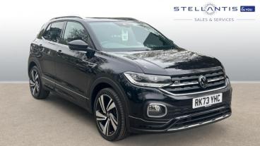 SPOTICAR Volkswagen T-cross 1.5 Tsi Evo R-line Dsg Euro 6 (s/s) 5dr Used Car - Suv Petrol Black - Godalming - 1200593115_1