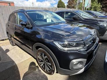 SPOTICAR Volkswagen T-cross 1.0 Tsi Black Edition Euro 6 (s/s) 5dr Used Car - Suv Petrol Black - Stourbridge - 1200602749_1