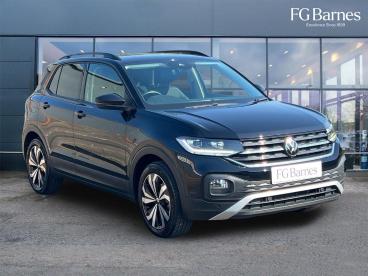 SPOTICAR Volkswagen T-cross 1.0 Tsi Black Edition Euro 6 (s/s) 5dr Used Car - Suv Petrol Black - Guildford - 1200605137_1