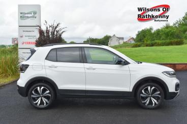 SPOTICAR Volkswagen T-cross 1.0 Tsi Black Edition Euro 6 (s/s) 5dr Used Car - Suv Petrol White - Ballymena County Antrim - 1200608257_2