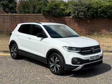SPOTICAR Volkswagen T-cross 1.0 Tsi Black Edition Euro 6 (s/s) 5dr Used Car - Suv Petrol White - Hemel Hempstead - 1200622708_1