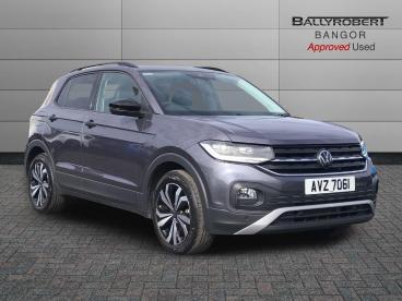 SPOTICAR Volkswagen T-cross 1.0 Tsi Black Edition Euro 6 (s/s) 5dr Used Car - Suv Petrol Grey - Bangor - 1200634598_1