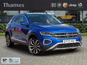 SPOTICAR Volkswagen T-roc 1.5 Tsi Style Euro 6 (s/s) 5dr Used Car - Suv Petrol Blue - Tunbridge Wells - 1200524353_1