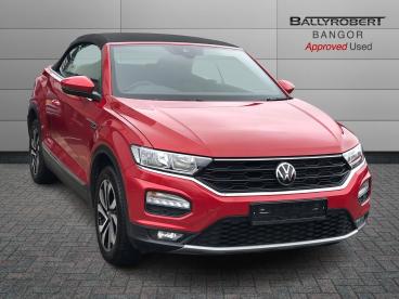 SPOTICAR Volkswagen T-roc 1.0 Tsi Active Cabriolet Euro 6 (s/s) 2dr Used Car - Suv Petrol Red - Bangor - 1200537001_1