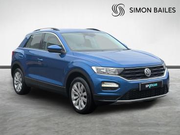 SPOTICAR Volkswagen T-roc 1.5 Tsi Evo Se Euro 6 (s/s) 5dr Used Car - Suv Petrol Blue - Northallerton - 1200567388_1