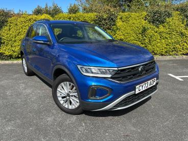 SPOTICAR Volkswagen T-roc 1.0 Tsi Life Euro 6 (s/s) 5dr Used Car - Suv Petrol Blue - Llangefni - 1200595705_1