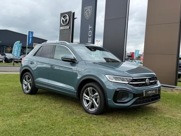 SPOTICAR Volkswagen T-roc 1.5 Tsi R-line Euro 6 (s/s) 5dr Used Car - Suv Petrol Blue - Darlington - 1200602929_5