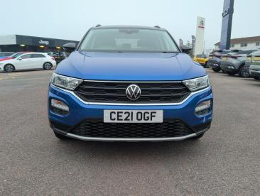 SPOTICAR Volkswagen T-roc 1.0 Tsi Design Euro 6 (s/s) 5dr Used Car - Suv Petrol Blue - Bridgend - 1200612126_2