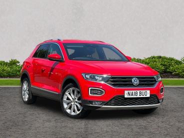 SPOTICAR Volkswagen T-roc 1.5 Tsi Evo Sel Euro 6 (s/s) 5dr Used Car - Suv Petrol Red - Ashford - 1200618744_1