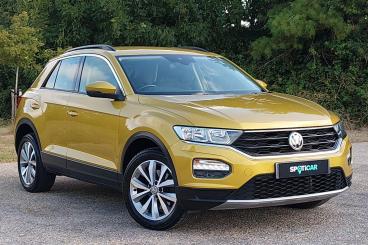 SPOTICAR Volkswagen T-roc 1.0 Tsi Se Euro 6 (s/s) 5dr Used Car - Suv Petrol Yellow - Eastbourne - 1200622051_1