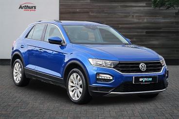 SPOTICAR Volkswagen T-roc 2.0 Tdi Se Euro 6 (s/s) 5dr Used Car - Suv Diesel Blue - Newtown - 1200633297_1