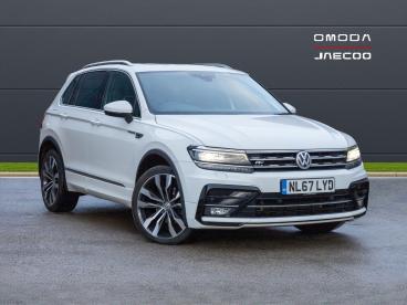 SPOTICAR Volkswagen Tiguan 2.0 Tdi R-line 4motion Euro 6 (s/s) 5dr Used Car - Suv Diesel White - Oldham - 1200569205_1