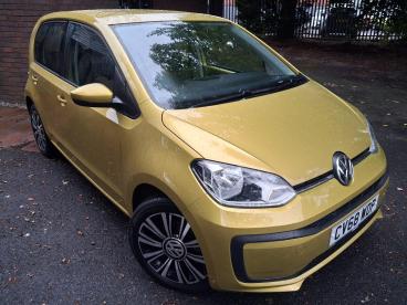 SPOTICAR Volkswagen Up 1.0 Move Up! Euro 6 (s/s) 5dr Used Car - Saloon Petrol Yellow - Accrington - 1200637587_1