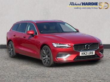 SPOTICAR Volvo V60 2.0 B3 Mhev Inscription Auto Euro 6 (s/s) 5dr Used Car - Estate Hybrid Red - Ashington - 1200597675_1