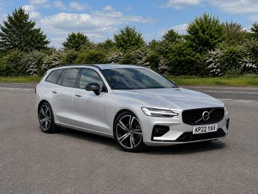 SPOTICAR Volvo V60 2.0 B5 Mhev R-design Auto Euro 6 (s/s) 5dr Used Car - Estate Hybrid Silver - Kidlington - 1200621976_1