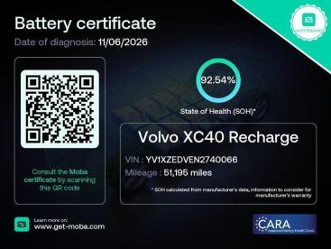 SPOTICAR Volvo Xc40 Xc 40 Recharge Twin 78kwh Pro Auto Awd 5dr Used Car - Suv Electric Black - Swindon - 1200607371_4