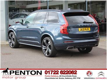 SPOTICAR Volvo Xc90 2.0 B5 Mhev R-design Pro Auto 4wd Euro 6 (s/s) 5dr Used Car - Suv Hybrid Blue - Salisbury - 1200532591_5