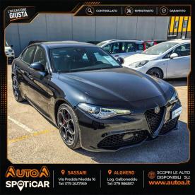 ALFA ROMEO CERTIFIED Alfa Romeo Giulia 2.2 Turbodiesel 210 Cv At8 Awd Q4 Veloce Usata - Berlina Diesel Nero - Sassari - 2492172_3