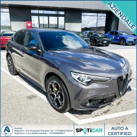ALFA ROMEO CERTIFIED Alfa Romeo Stelvio 2.2 Turbodiesel 210 Cv At8 Q4 Veloce Usata - Suv Diesel Grigio - Sassari - 2243770_3