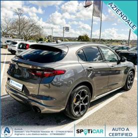 ALFA ROMEO CERTIFIED Alfa Romeo Stelvio 2.2 Turbodiesel 210 Cv At8 Q4 Veloce Usata - Suv Diesel Grigio - Sassari - 2243770_5