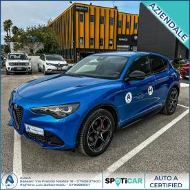 ALFA ROMEO CERTIFIED Alfa Romeo Stelvio 2.2 Turbodiesel 210 Cv At8 Q4 Veloce Usata - Suv Diesel Blu - Sassari - 2255988_1