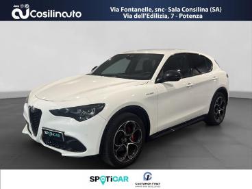 ALFA ROMEO CERTIFIED Alfa Romeo Stelvio 2.2 Turbodiesel 210 Cv At8 Q4 Veloce My24 Usata - Suv Diesel Bianco - Sala Consilina - 2405301_1