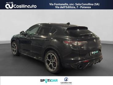 ALFA ROMEO CERTIFIED Alfa Romeo Stelvio 2.2 Turbodiesel 210 Cv At8 Q4 Veloce My24 Usata - Suv Diesel Nero - Sala Consilina - 2418046_3