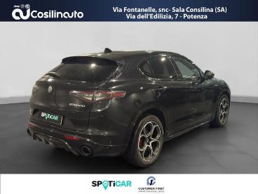 ALFA ROMEO CERTIFIED Alfa Romeo Stelvio 2.2 Turbodiesel 210 Cv At8 Q4 Veloce My24 Usata - Suv Diesel Nero - Sala Consilina - 2418046_5