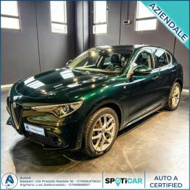 ALFA ROMEO CERTIFIED Alfa Romeo Stelvio 2.2 Turbodiesel 210 Cv At8 Q4 Ti Usata - Suv Diesel Verde - Sassari - 2419854_1