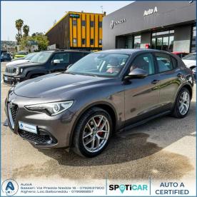 ALFA ROMEO CERTIFIED Alfa Romeo Stelvio 2.2 Turbodiesel 190 Cv At8 Rwd Super Usata - Suv Diesel Grigio - Sassari - 2436786_1