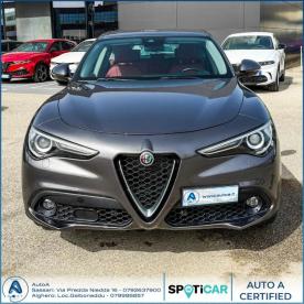 ALFA ROMEO CERTIFIED Alfa Romeo Stelvio 2.2 Turbodiesel 190 Cv At8 Rwd Super Usata - Suv Diesel Grigio - Sassari - 2436786_2