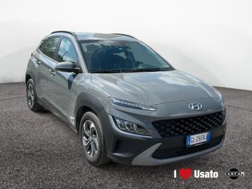 SPOTICAR Hyundai Kona I 2021 1.6 Gdi Hev Xtech 2wd 141cv Dct Usata - Suv Ibrido Grigio - Roma - 502453621_2