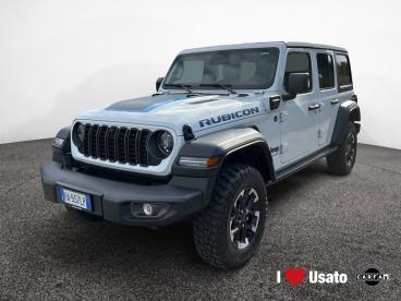 SPOTICAR Jeep Wrangler Unlimited 2.0 Phev Atx 4xe Rubicon Usata - Suv Ibrido Bianco - Roma - 502397527_1