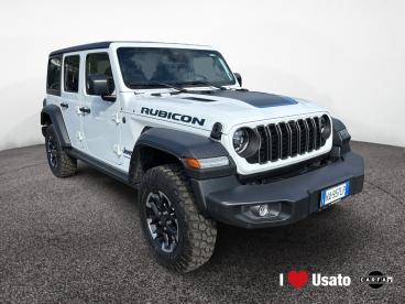 SPOTICAR Jeep Wrangler Unlimited 2.0 Phev Atx 4xe Rubicon Usata - Suv Ibrido Bianco - Roma - 502397527_2
