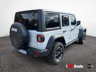 SPOTICAR Jeep Wrangler Unlimited 2.0 Phev Atx 4xe Rubicon Usata - Suv Ibrido Bianco - Roma - 502397527_3