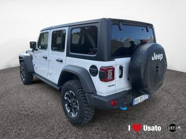 SPOTICAR Jeep Wrangler Unlimited 2.0 Phev Atx 4xe Rubicon Usata - Suv Ibrido Bianco - Roma - 502397527_4