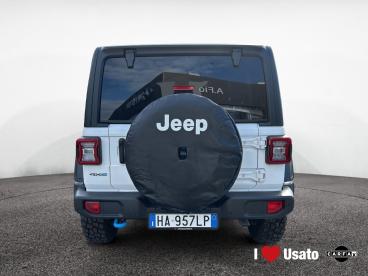 SPOTICAR Jeep Wrangler Unlimited 2.0 Phev Atx 4xe Rubicon Usata - Suv Ibrido Bianco - Roma - 502397527_5