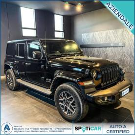 SPOTICAR Jeep Wrangler Unlimited 2.0 Phev Atx 4xe Sahara Usata - Suv Ibrido Nero - Sassari - 502416072_3