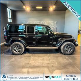 SPOTICAR Jeep Wrangler Unlimited 2.0 Phev Atx 4xe Sahara Usata - Suv Ibrido Nero - Sassari - 502416072_4