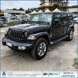 SPOTICAR Jeep Wrangler Unlimited 2.2 Mjt Ii Sahara Usata - Suv Diesel Nero - Sassari - 502441470_1