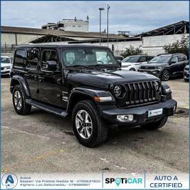 SPOTICAR Jeep Wrangler Unlimited 2.2 Mjt Ii Sahara Usata - Suv Diesel Nero - Sassari - 502441470_3