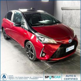 SPOTICAR Toyota Yaris 1.5 Hybrid 5 Porte Trend Usata - City Car Ibrido Rosso - Sassari - 502384083_3