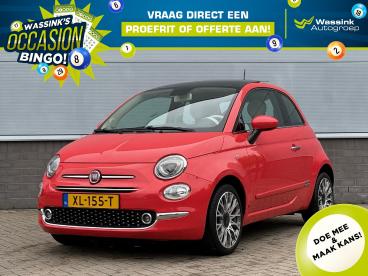 SPOTICAR Fiat 500 1.2 69pk Lounge |city Steering | Parkeersensoren | Tweedehands - Stadsauto Benzine Rood - Doetinchem - 1200279609_1