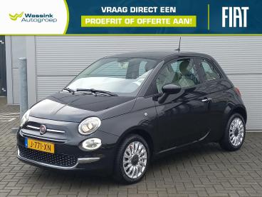 SPOTICAR Fiat 500 1.0 70pk Hybrid Lounge | Airconditioning | Navigat Tweedehands - Stadsauto Hybride Zwart - Elst - 1200287623_1