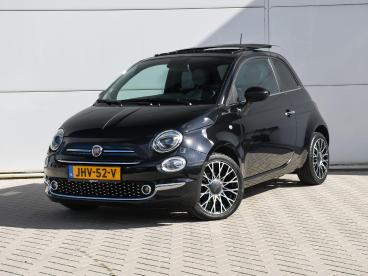 SPOTICAR Fiat 500 Sport 1.0 Hybrid 70pk Pano/schuif-dak | 15''lm | P Tweedehands - Stadsauto Benzine Zwart - Roermond - 1200290628_1